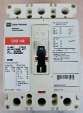 1 Eaton EHD3030L 30A Circuit Breaker EHD 14K 3P 480V 250VDC 30 Amp 3 Pole