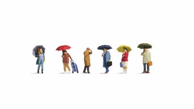 Noch H0 15523 Menschen im Regen Neu & OVP