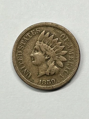 1859 INDIAN HEAD CENT - VG VERY GOOD