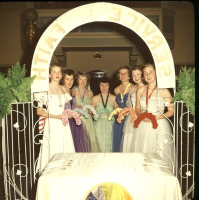 a23 Negative 1952 Rainbow Installation Calif Debutante Ball 752a