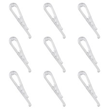 200PCS U Shape Shirt Clip Clear Plastic Alligator Clips Garment Teeth Ties Pin