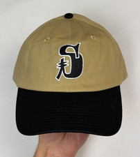 vintage S low pro stussy cap basebal hat Khaki One size 5 panel supreme