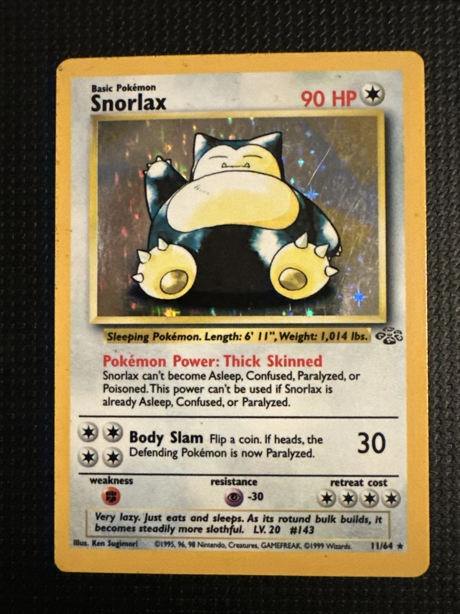 SNORLAX 11/64 カビゴン 英語版ポケモン Snorlax 11/64 Jungle for sale | eBay