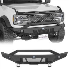 Heavy Duty Front Bumper For Ford Bronco 2021-2026 Wbull Barled Lightsd-rings