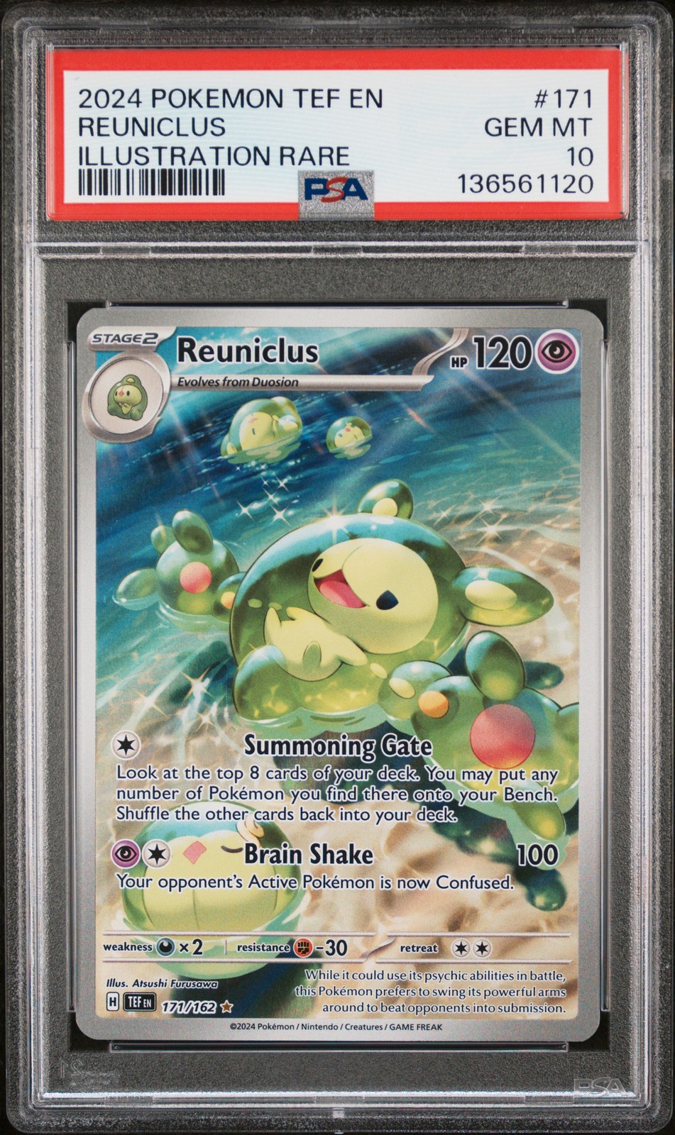 Pokemon Temporal Forces Reuniclus 171 PSA 10