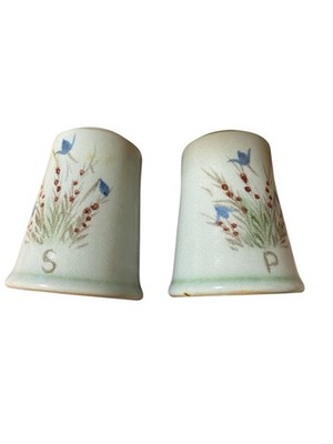 Vintage Buchan Thistleware Salt & Pepper Shakers Scotland Pottery