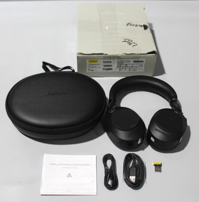 Jabra Evolve2 85 MS Stereo Ohraufliegende Kopfhörer Headset USB-A Schwarz Neu