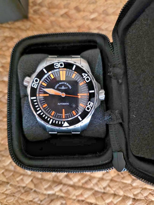 Zeno-Watch Basel Pro Diver II 6603-2824 Swiss ETA 2824 Auto 48mm 500m Blk/Org