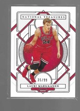 LAURI MARKKANEN 2020-21 PANINI NATIONAL TREASURES CARD #10  /99