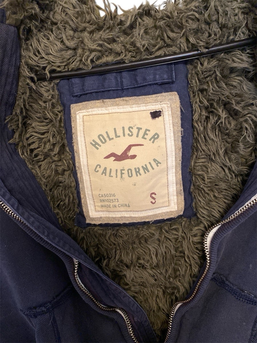 Hollister Vintage Y2K Hollister Fur lined zip up hoodie sweater