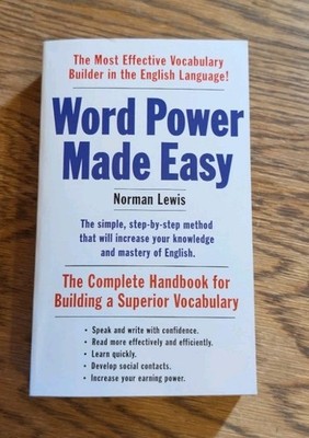 Anchor Books Word Power Made Easy Norman Lewis Paperback Vocabulary English