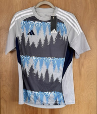 adidas Youth Boys NC FC Print Jersey Shirt Youth Size XL (15-16Y) NWT Grey Trees