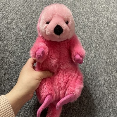 Rare 2011 Wild Republic Pink Otter Stuffed Plush Toy 12 