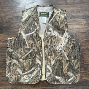 Original Vintage NWOT McAlister Waxed Hunting Vest Mossy Oak Shadow Branch M USA