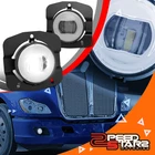 Pair LED Projector Fog Lights Lamps w/ Bracket Chrome for 11-22 Kenworth T680