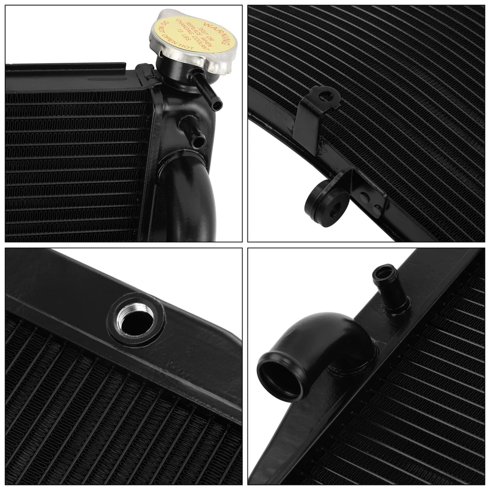 Black Radiator Cooler Cooling Fit For Honda CBR929RR 2000-2001 2000 01 Aluminum - Image 4 of 4