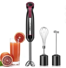LINKChef Immersion Blender, 20-Speed 1000W 3-in-1 Immersion Hand Blender