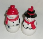 Snowman Red Bird Mini Salt Pepper Shaker Set-Cracker Barrel Collection — photo 3