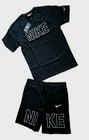 Men Nike T-shirt and Short Set, Sweat Shorts Printed 2 Peice Set Medium(32-33)