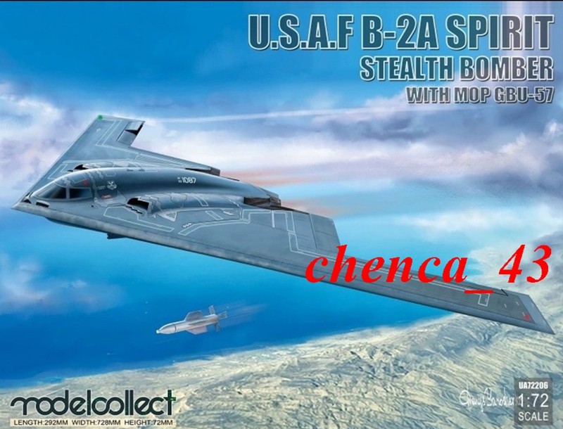 US!! 1/72 Collect Model UA72206 USAF B-2A Spirit Stealth Bomber