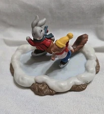 Fritz & Floyd, Holiday Hamlet, Skaters, 1993 Enchanted Forrest Collection 