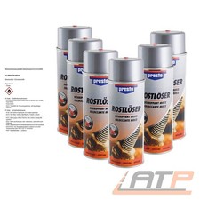 6x 400ml PRESTO ROST LÖSER ENTFERNER UMWANDLER KRIECH ÖL SCHMIER MITTEL SPRAY
