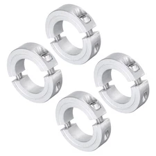 4pcs Double Split Shaft Collar 1-1/8" Bore Aluminum Clamping Collar 1-7/8" OD