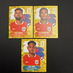 2026 Panini World Cup Stickers Team Panama Lot Of 3 (PAN) Gold Parallel
