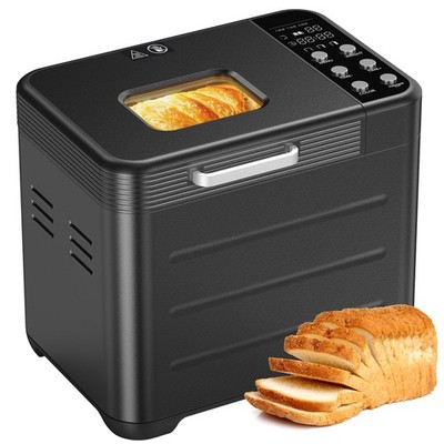 Bread Maker 20-in-1 Automatic Bread Machine Stainless Steel Nonstick Ceramic Pan