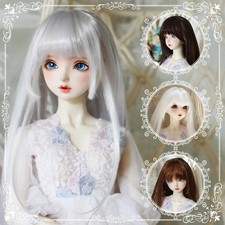 Bjd Doll's Wig Bangs Long Hair Wig Children Play House Diy Dress Up Toy Gifts