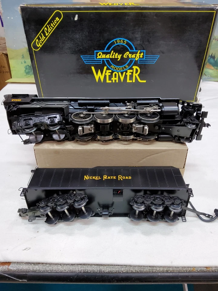 WEAVER GOLD EDITION O GAUGE BRASS 3 RAIL NICKEL PLATE 2-8-4 BERKSHIRE, OB - Image 3 of 4