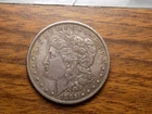 MORGAN SILVER DOLLAR 1885 O NICE AU/BU TONER 90% SILVER DOLLAR