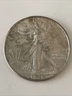 1942 50 Cent Walking Liberty Half Dollar Coin No Mint Mark