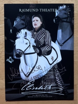 Dagmar Hellberg AK Elisabeth Autogrammkarte Raimund Theater original signiert