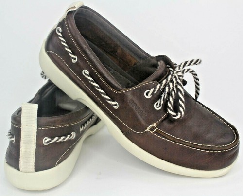 Crocs Above Deck Boat Shoes, Women Sz 7 