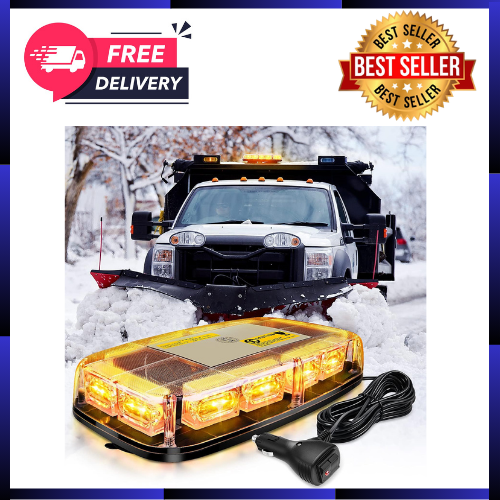 12 Inch Roof Top Strobe Lights 48LED Hazard Light Emergency Safety Warning LED