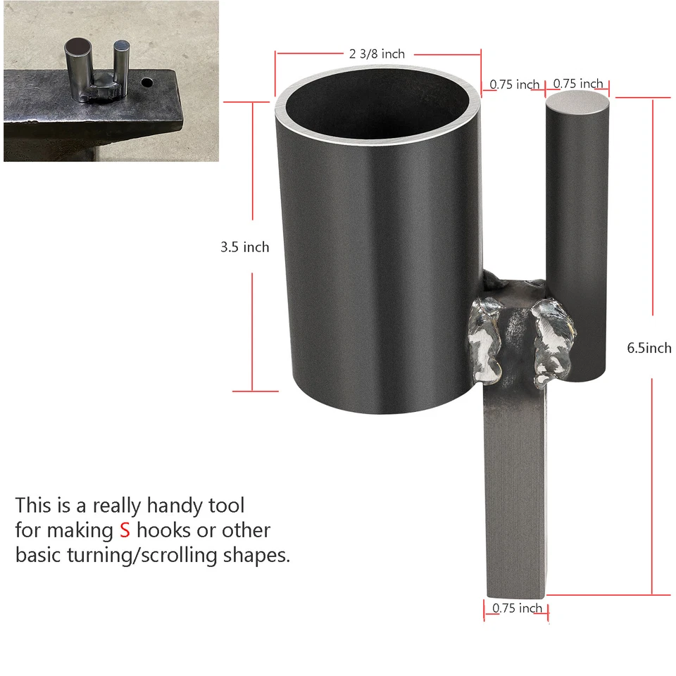 3/4 inch Blacksmith Hardy Anvil Tool Turning Bending Forge Scrolling Twisting  - Image 3 of 4