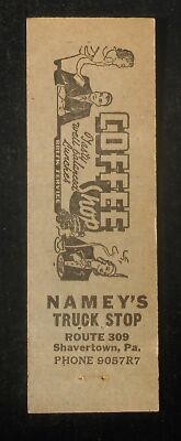 1940s Namey's Truck Stop Gas and Oil Coffee Route 309 Shavertown PA Luzerne Co