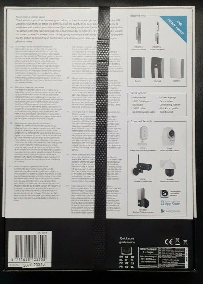 Smartwares DIC-23216 Wlan Türklingel/ IP Video Türsprechanlage - Bild 2 von 4