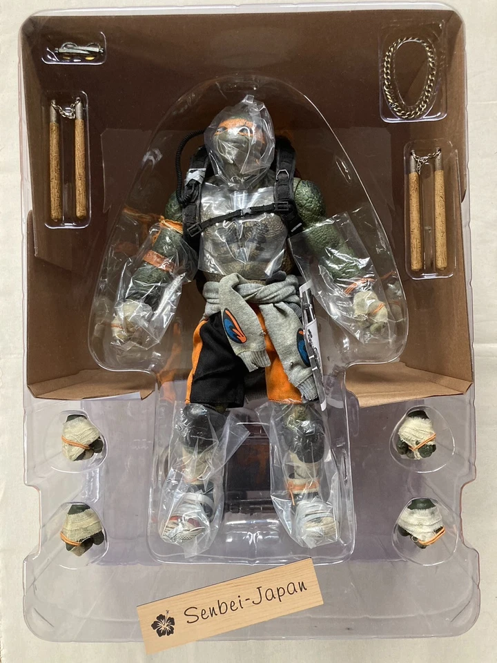 ThreeZero Teenage Mutant Ninja Turtles OUT OF THE SHADOWS MICHELANGELO 1/6 Japão - Imagem 3 de 4