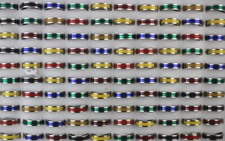 35pcs Wholesale Bulk Lots Stainless Steel Ring Colorful Enamel Women Rings