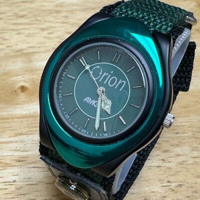 Sweda Amgen Orion Quartz Watch Men Japan Movt Black Green