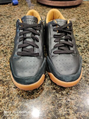 FILA XO Barneys New York Black Leather/Suede Sneakers size TB1 - Main Image