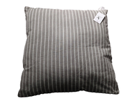 Dekokissen Kuschelkissen Sofakissen Kissen Grau Mit WeißEn Streifen 50 X 50 Cm