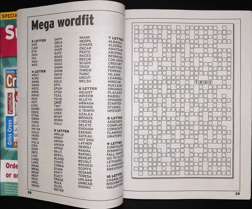 10 X CRISS CROSS PUZZLE BOOKS MAGAZINES PACK INCLUDES NUMBER CROSS WORD FIT NEW - Image 4 of 4