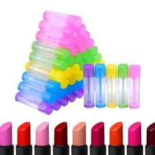 100 Pcs Lip Balm Jars Empty Tubes Scrub Containers Chopsticks