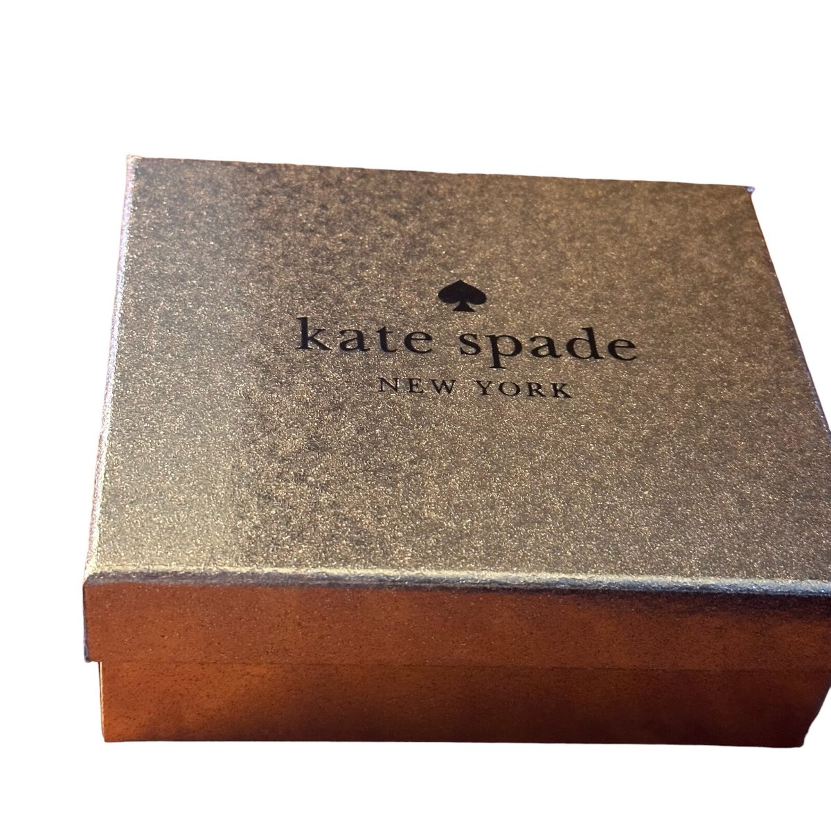 Kate Spade glitter slim card case- black- glitter- in gift box | eBay