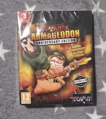 WORMS ARMAGEDDON ANNIVERSARY COLLECTOR'S EDITION SWITCH RARE NEU UND SEALED 