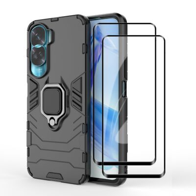 KZIOACSH Cover Honor 90 Lite + [3 Pack] Pellicola Protettiva, TPU