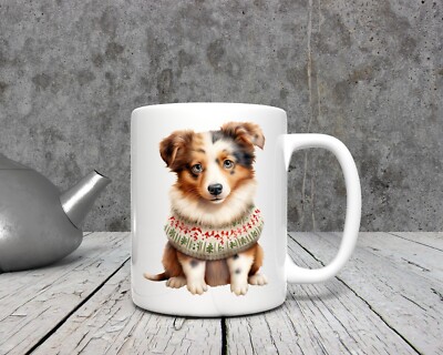 AUSTRALIAN SHEPHERD PUPPY DOG 11 oz coffee mug UK